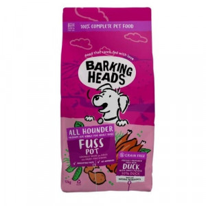 BARKING HEADS FUSS POT DUCK sausā barība suņiem Pīle 12kg